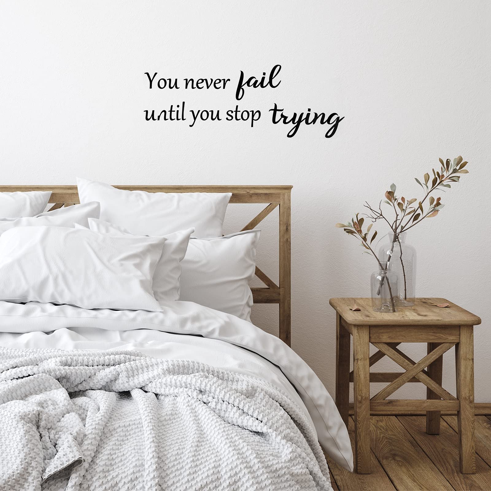 5 Sheets Vinyl Wall Quotes Stickers Inspirational Quotes Decals Peel And Stick Motivational Wall Decals Never Give Up Anything I